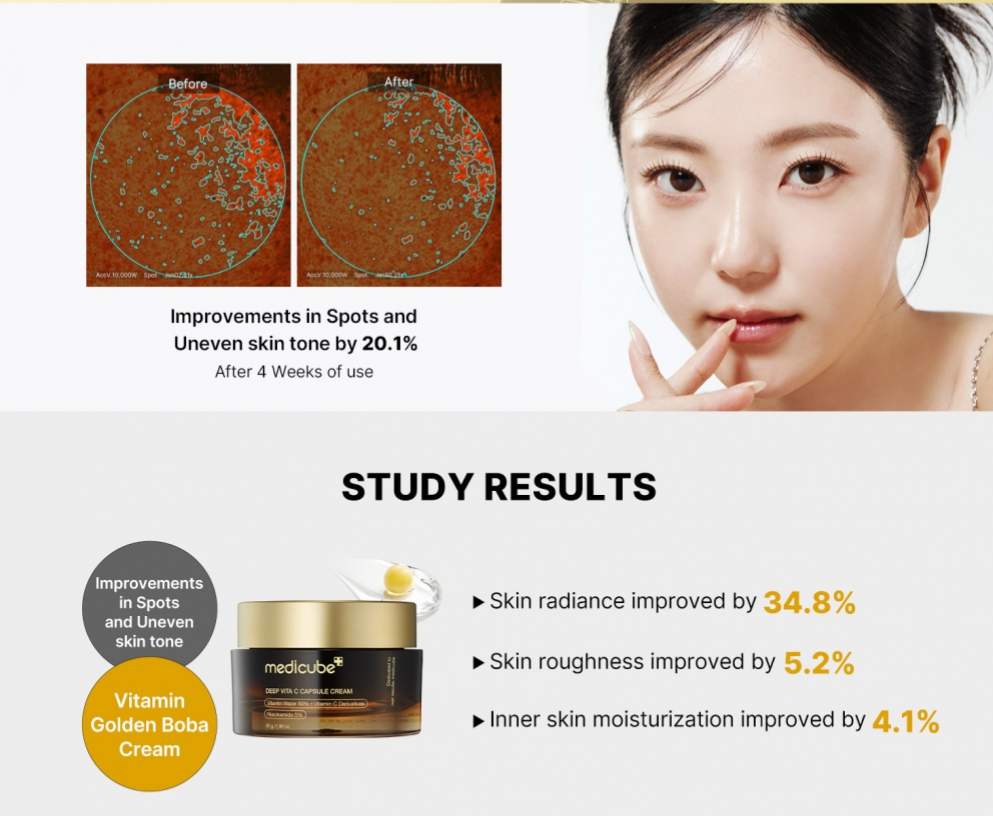 Medicube Deep Vita C Capsulový krém  rozjasňující a zpevňující krém 55 g (4)